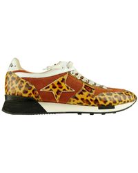 Golden Goose - Sneakers in pelle stampa leopardo - Lyst