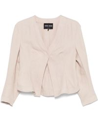 Giorgio Armani - Jacke mit amerikanischem rückenschlitz - Lyst