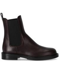 Guglielmo Rotta - Bordeaux Chelsea Boot Met Elastische Tong - Lyst