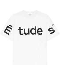 Etudes Studio - Tops ,Wit ,Katoen Relax T-Shirt Big - Lyst