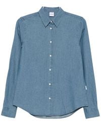 Aspesi - Overhemden ,Blauw ,Denim Denim Shirts - Lyst