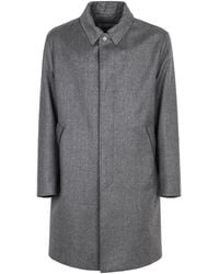Canali - Jassen ,Grijs ,Wol 3-In-1 Impeccabile Wollen Carcoat - Lyst