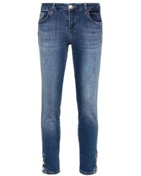 Liu Jo - Blaue indigo skinny jeans - Lyst