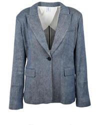 Liu Jo - Linnenmix Blazer - Lyst