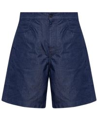 Givenchy - Korte Broeken ,Blauw ,Katoen Bermuda Marino - Lyst
