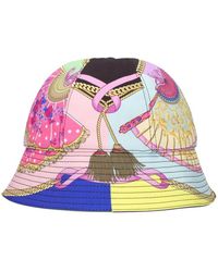 Versace - Accessoires ,Veelkleurig ,Katoen Hat To Bucket - Lyst