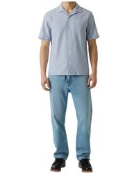 Guess - Short Sleeve Striped Shirt - Lyst