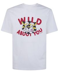 KENZO - Tops ,Wit ,Katoen Wild Tiger T-Shirt - Lyst