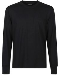Tom Ford - Tops ,Zwart ,T-Shirt Met Lange Mouwen - Lyst