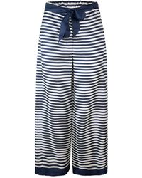 Max Mara - Broeken ,Blauw ,Zijden Broek - Lyst