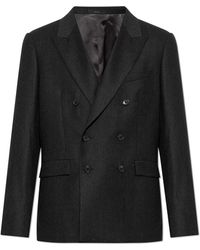 Paul Smith - Jassen ,Grijs ,Wol Wol Blazer Met Dubbele Split - Lyst