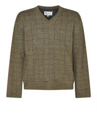 Maison Margiela - V-Neck Knitwear - Lyst