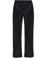 Tom Ford - Broeken ,Blauw ,Wol Herringbone Stripe Wool Broeken - Lyst