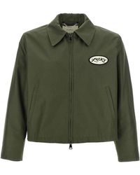 Second/Layer - Jassen ,Groen ,Katoen Cotton Canvas Jacket - Lyst