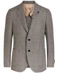 Lardini - Jassen ,Veelkleurig ,Leer Iconic Drop 7 Reg Jacket - Lyst
