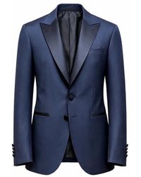 Roy Robson - Jassen ,Blauw ,Wol Tuxedo Jacket 5038 - Lyst