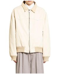 Maison Margiela - Canvas Sportjas Met Corduroy Kraag - Lyst