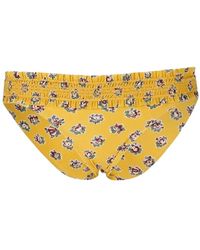 Tory Burch - Badmode ,Geel ,Nylon Bloemenprint Hipster Bikini Onderkant - Lyst
