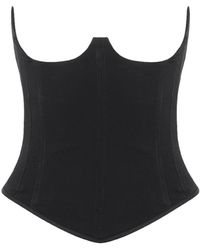 Vivienne Westwood - Top corset negro sin copas - Lyst