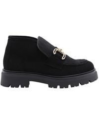 E mia - Klassische Leder Mokassin Schuhe - Lyst