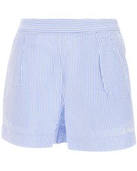 MC2 Saint Barth - Korte Broeken ,Blauw ,Katoen Amani Shorts - Lyst