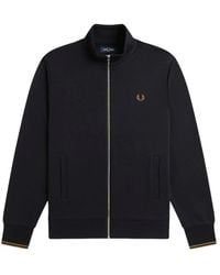 Fred Perry - Hoodies & Sweatvesten ,Zwart ,Zip-Throughs - Lyst