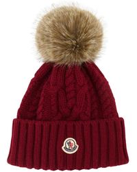 Moncler - Kasjmier Pom Pom Muts - Lyst