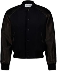 Givenchy - Wool Bomberjack Met Omgekeerd Logo - Lyst