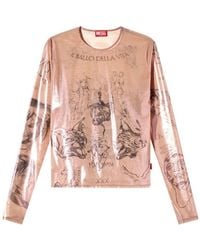 DIESEL - Long Sleeve T-Shirts - Lyst