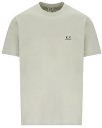 C.P. Company - Blau Fuchs Jersey T-Shirt Mit Grafikdruck - Lyst