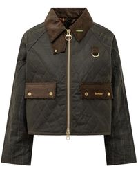 Barbour - Jassen ,Groen ,Korte Gewatteerde Jas - Lyst