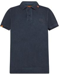 Sun 68 - Besonders Gefärbtes Baumwoll-Poloshirt Blau - Lyst
