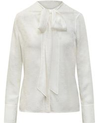 Ferragamo - Overhemden ,Wit ,Monogram Shirt - Lyst