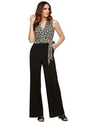 Joseph Ribkoff - Jumpsuits & Playsuits ,Zwart ,Polyester Polyester Blend Jumpsuit - Lyst
