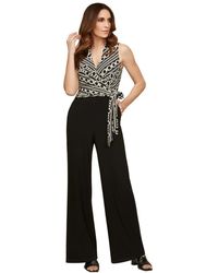 Joseph Ribkoff - Jumpsuits & Playsuits ,Zwart ,Polyester Polyester Blend Jumpsuit - Lyst