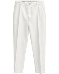 Canali - Broeken ,Wit ,Chino Broeken - Lyst