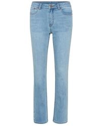 Kaffe - Straight Jeans - Lyst