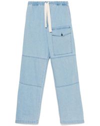 Dries Van Noten - Jeans ,Blauw ,Katoen Straight Jeans - Lyst