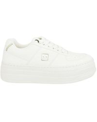 ARMANI EXCHANGE - Schoenen ,Wit ,Polyester Witte Sneaker 100% Polyester - Lyst