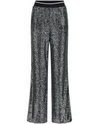 Guess - Broeken ,Zwart ,Polyester Logo Broek - Lyst