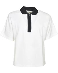 Lanvin - Tops ,Wit ,T-Shirts En Polo's - Lyst