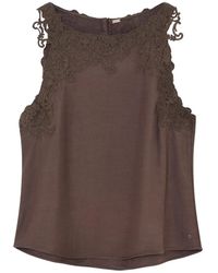 GUSTAV - Tops ,Bruin ,Mouwloze Top - Lyst