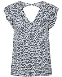 Ichi - Eclipse Ikat Tile Bluse - Lyst