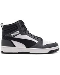 PUMA - Rebound v6 weiß-schwarze sneakers - Lyst