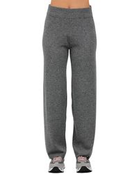 Alpha Studio - Tricot Broek Met Elastische Tailleband En Manchetten - Lyst