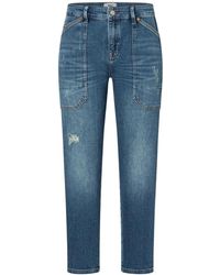 M·a·c - Blauwe Chic Wash Straight-Leg Jeans - Lyst