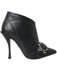 Dolce & Gabbana - Bottines En Cuir Nappa Matelassé - Lyst