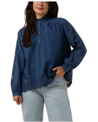 Vanessa Bruno - Overhemden ,Blauw ,Blauwe Bay Blouse - Lyst