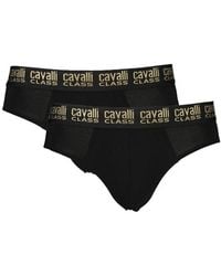 Roberto Cavalli - Schwarze baumwollunterwäsche - Lyst