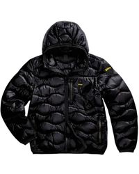 Blauer - Jassen ,Zwart ,Nylon Wave Puffer Jacket - Lyst